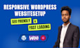 create a responsive wordpress website using modern website builder tools