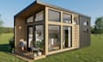 design modern tiny house plans, 3d tiny  home model, and small space layout