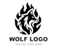 design animal, mascot  wolf logo