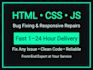 fix html, css, javascript bugs on your website