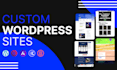 develop wordpress website and design or redesign wordpress