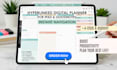 create a hyperlinked digital planner, etsy digital planner, adhd notion template