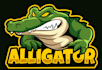 create american alligator mascot logo with free source file