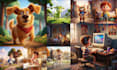 create ai image, ai comic, pixar characters, ai backgrounds