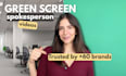be your female spokesperson video actress in  spanish or english