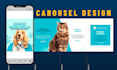 design carousel ads for facebook and instagram