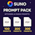 create a unique and optimized suno ai prompt pack