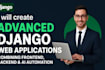 create django web apps frontend, backend and ai automation