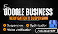 fix your google business profile verification, gmb reinstate gmb