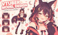 draw iive2d vtuber model, rig 3d vtuber model, anime 2d vtuber model rigging