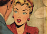 create a humorous cartoon from the past
