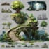 draw fantasy landscape or enviroment art