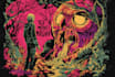 do amazing art retro horror, stoner, psychedelic