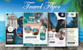 do modern, eye catching travel flyer design