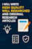 write research articles with deep analysis and professional writing