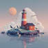 design polygonal art low poly illustration