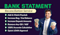 reconcile bank statement PDF to editable format