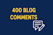 provide 400 high quality blog comments for SEO and engagement