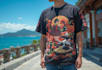 make a japanese style for tshirt