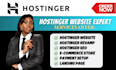build hostinger website, hostinger website design and wordpress redesign