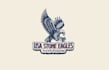 design hand carved eagles stone logo