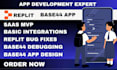 build replit app replit debugging base44 expert replit ai expert replit bug fix