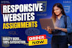 do web HTML, CSS, js, and PHP programming assignments