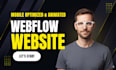 create a premium webflow website, webflow landing page figma to webflow