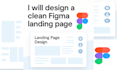 design a figma landing page with professional UI UX