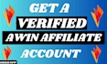 create and set up your awin affiliate account
