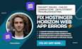 fix hostinger horizons web app prompt errors and troubleshoot failed generation