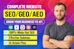 optimize rank your ai google with aeo GEO and SEO setup