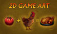create wonderful 2d game assets, props, items, objects