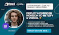 deploy hostinger horizon to netlify vercel rebuild fix github code export error