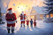 create a beautiful illustrated christmas card