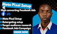 set up your fb pixel and create high converting facebook ads campaign