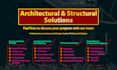 architectural floor plan and structural design, autocad 2d, 3d