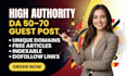 offer a premium guest post with contextual backlinks