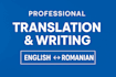 translate and write texts