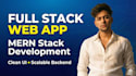 custom mern stack web application with clean UI and scalable backend