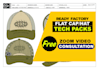 create a professional cap or hat tech pack for manufacturing