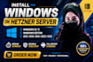 install windows on hetzner vps and dedicated servers