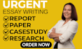 provide essay writing, research and summary support, and case study analysis