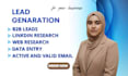 collect niche based leads generation, linkdin research, data