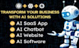 do ai software development, ai saas software, full stack website development