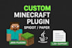 create a custom minecraft plugin