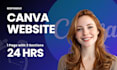 build canva website, landing page, responsive business website, or portfolio