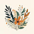 make beautiful elegant hand drawn botanical boho logo design
