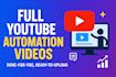 create full youtube automation videos with animated content