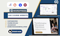 create wordpress lms online course website with tutor lms or learndash